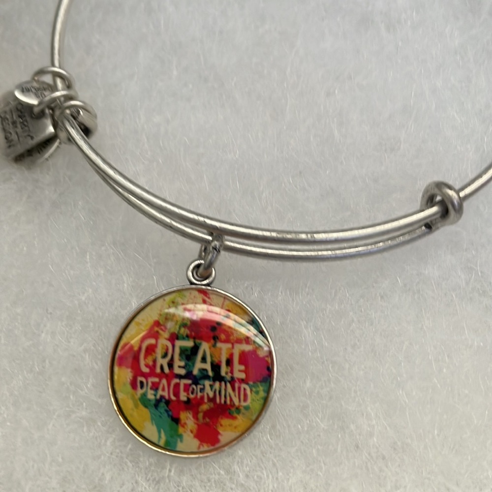 Alex and Ani Peace Bangle - Picture 2 of 9